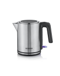 Severin WK 3489 electric kettle 1 L 2400 W Black, Silver