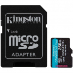 Kingston 256GB microSDXC Canvas Go Plus Gen4 200MB/s A2 U3 V30 Card + Adapter A-SDCG4/256GB