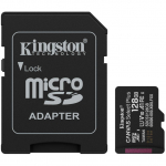 Kingston 128GB microSDXC Canvas Select Plus Gen3 150MB/s A1 Card + Adapter A-SDCS3/128GB