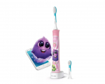 Philips Sonicare For Kids Sonic electric toothbrush HX6352/42 Built-in Bluetooth&reg; Coaching App 2 brush heads & 10 stickers 2 modes/Damaged package