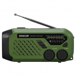 P&auml;ikesepatarei ja d&uuml;namoga raadio Sencor SRD1000SCLGR