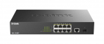 D-Link DGS-1010MP/E network switch Unmanaged L2 Gigabit Ethernet (10/100/1000) Power over Ethernet (PoE) 1U Black
