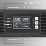 Qoltec 52285 uninterruptible power supply (UPS) Double-conversion (Online) 1 kVA 1000 W 2 AC outlet(s)