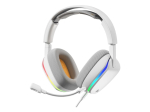 Glorious Gaming Glorious GHS Eternal RGB - Stereo RGB Gaming Headset for PC, PS5, PS4, Switch - Custom Tuned Angled Drivers, Adjustable Crystal Clear Detachable Mic, USB-C - Durable, All Day/Night Comfort - White