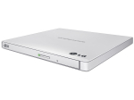 H.L Data Storage | Ultra Slim Portable DVD-Writer | GP57EW40 | Interface USB 2.0 | DVD&plusmn;R/RW | CD read speed 24 x | CD write speed 24 x | White | Desktop/Notebook