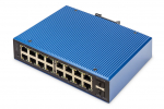 Digitus Industrial 16+2 port L2 managed Gigabit Ethernet PoE switch