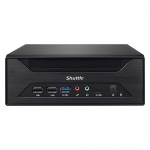 Shuttle XPC slim Barebone XH610 - S1700, Intel H610, 1xDP, 1xHDMI, 1x VGA, 2x COM (RS232), 2x LAN (2.5G and 1G), 1x slim5.25", 2x 3.5", 2x M.2, 24/7 permanent operation