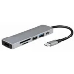 LogiLink UA0343 laptop dock/port replicator USB 3.2 Gen 1 (3.1 Gen 1) Type-C Aluminium