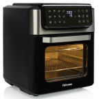 Tristar Hei&szlig;luft-Ofen Kontrollleuchte Timerfunktion 12 l Single Stand-alone 1800 W Hot air fryer Black, Stainless steel