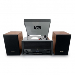 Muse MT-120 MB, CD, USB, Bluetooth, vin&uuml;&uuml;lplaadim&auml;ngija, must/pruun - Muusikakeskus / MT-120MB