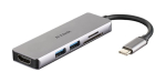 D-Link DUB-M530 laptop dock/port replicator Wired USB 3.2 Gen 1 (3.1 Gen 1) Type-C Aluminium, Black