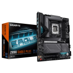 GIGABYTE Z890 EAGLE PLUS Motherboard - Supports Intel Core Ultra (Series 2) CPUs, 14+1+2 phases VRM, up to 9466MHz DDR5 (OC), 1xPCIe 5.0 M.2 + 3xPCIe 4.0 M.2, 2.5GbE LAN, USB4