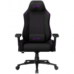 LORGAR CHA41, Ergonomic Gaming Chair Advanced, premium anti-stain fabric, Black/purple