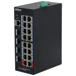 Dahua Technology HS4420-16GT-190 network switch Managed L2 Gigabit Ethernet (10/100/1000) Power over Ethernet (PoE) Desktop Black