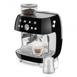 Smeg 50's Style Espresso Coffee Machine EGF03BLEU Black