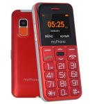 myPhone Halo Easy 4.32 cm (1.7") 70 g Grey, Red Entry-level phone