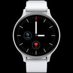 CANYON Badian SW-68, Smartwatch, Realtek 8762CK, 1.28''TFT 240x240px; RAM : 160KB, Lithium-ion polymer battery, 3.7V 190mAh Include, Silver Zinc alloy middle frame + plastic bottom case+ white Silicone strap + silver strap buckle, 44.9x 10.9mm, strap: