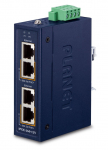PLANET Industrial 2-port 10/100/1000T Gigabit Ethernet (10/100/1000) Power over Ethernet (PoE) Blue