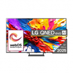 LG QNED93 evo AI, 55'', 4K UHD, QLED, Mini LED, must - Teler / 55QNED93A6A.AEUQ