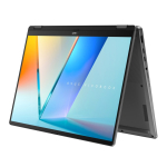 ASUS Vivobook 14 Flip TP3407SA-DS74T Intel Core Ultra 7 256V Hybrid (2-in-1) 35.6 cm (14") Touchscreen WUXGA 16 GB LPDDR5x-SDRAM 1 TB SSD Wi-Fi 7 (802.11be) Windows 11 Home Grey New Repack/Repacked