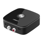 Adapter bluetooth Ugreen Adapter / odbiornik Bluetooth 5.1 UGREEN CM106 2x RCA, jack 3.5mm, aptX HD, USB-C (czarny)