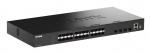 D-Link 28-Port Gigabit SFP Stackable Smart Managed Switch with 4 x 10G SFP+ Ports