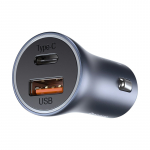 Baseus USB-C + USB autolaadija 40W