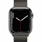 Apple Watch Series 7 GPS + Cellular 45mm Grafiit Roostevaba teras