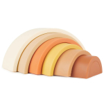 Bieco silikoonist virnastatav vikerkaar Chocolate Bliss