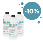 Klaasipuhastusvahend EcoGlass, 1L (Komplekti suurus: 3 tk komplektis)
