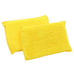 Mikrofiibrist kahepoolne puhastusk&auml;sn, 14 x 9 cm (V&auml;rvus: Kollane, Komplekti suurus: 10 tk komplektis)