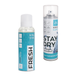 Vetth&uuml;lgav sprei Stay Dry ja jalatsideodorant Fresh