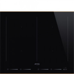Pliidiplaat Smeg Dolce Stil Novo, 4x multi induktsioon, 60cm, l&otilde;igatud, must/vask
