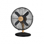 Cecotec EnergySilence 600 WoodDesk | Desktop Fan | Table Fan | 40 W | Diameter 30 cm | Number of speeds 3 | Oscillation | Beige/Black