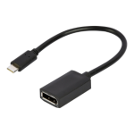 Cablexpert USB Type-C to DisplayPort adapter cable, 4K, 15 cm, black | Type-C to DisplayPort