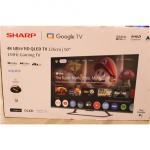 SALE OUT. Sharp 50HR7265E 50" (126cm) QLED 144Hz 4K Ultra HD Google TV, Dolby Vision, Dolby Atmos, Central Stand | SALE OUT. Sharp 50HR7265E | 50 | Smart TV | Google TV | Black | DAMAGED PACKAGING, SCRATCHED ON THE SCREEN