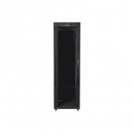 Lanberg | Rack cabinet 19" free-standing 42U/600x800 (flat pack) with glass door, LCD | FF01-6842-12BL | Black