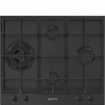 Pliidiplaat Smeg Classica, 4 x gaas, 60 cm, matt must
