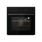 Gorenje Oven | BO6615E01B | 60 L | Electric | EnamelClean | Push pull buttons | Height 59.5 cm | Width 59.5 cm | Black