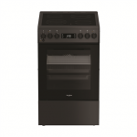 Whirlpool Cooker | W5V8LCSA | Hob type Vitroceramic | Oven type Electric | Anthracite | Width 50 cm | Depth 60 cm | 60 L
