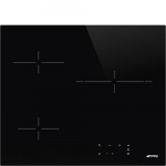 Pliidiplaat Smeg, 3 x Hilight, 60 cm, must, l&otilde;igatud serv