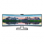 Philips | SuperWide curved LCD display | 499P9H/00 | 48.8 " | VA | Dual QHD | 32:9 | 70 Hz | 5 ms | 5120 x 1440 pixels | 450 cd/m&sup2; | Headphone out | HDMI ports quantity 2 | Black