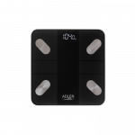 Adler Smart Bathroom Scale | AD 8186b | Maximum weight (capacity) 180 kg | Accuracy 100 g | Body Mass Index (BMI) measuring | Black