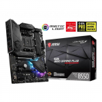 Mainboard | MSI | AMD B550 | SAM4 | ATX | 2xPCI-Express 3.0 1x | 1xPCI-Express 3.0 4x | 2xM.2 | 1xPCI-Express 4.0 1x | Memory DDR4 | Memory slots 4 | 1xHDMI | 1xDisplayPort | 2xAudio-In | 3xAudio-Out | 4xUSB 2.0 | 1xUSB type C | 3xUSB 3.2 | 1xPS/2 |  ...