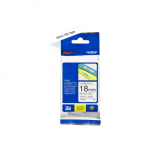 Brother | TZ-241 lamineeritud lint | Mustvalge | TZe | 8 m | 1,8 cm