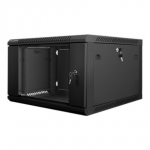 Lanberg | Rack cabinet 19" wall-mount 6U/600x600 (flat pack) | WF01-6606-10B | Black