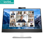 RENEW SILVER HP E27m G4 QHD Charging Conferencing Monitor - 27" 2560x1440 QHD 300-nit 75Hz AG, IPS, USB-C(65W)/HDMI/DisplayPort/DisplayPort-out, 4x USB-A, speakers, 5MP webcam, RJ-45 LAN, height adjustable/tilt/swivel/pivot, 1 years