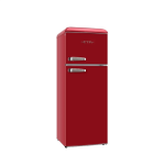 ETA Refrigerator | ETA253490030EN Storio Retro | Energy efficiency class E | Free standing | Height 148.2 cm | Double Door | Fridge net capacity 170 L | Freezer net capacity 45 L | Red | 38 dB