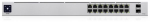 Switch | UBIQUITI | USW-16-POE | Type L2 | Desktop/pedestal | Rack | 16x10Base-T / 100Base-TX / 1000Base-T | 2xSFP | PoE ports 16 | PoE+ ports 8 | 18 Watts | USW-16-POE