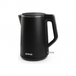 Gorenje | Kettle | K15DWBK | Electric | 2200 W | 1.5 L | Stainless steel | 360&deg; rotational base | Black